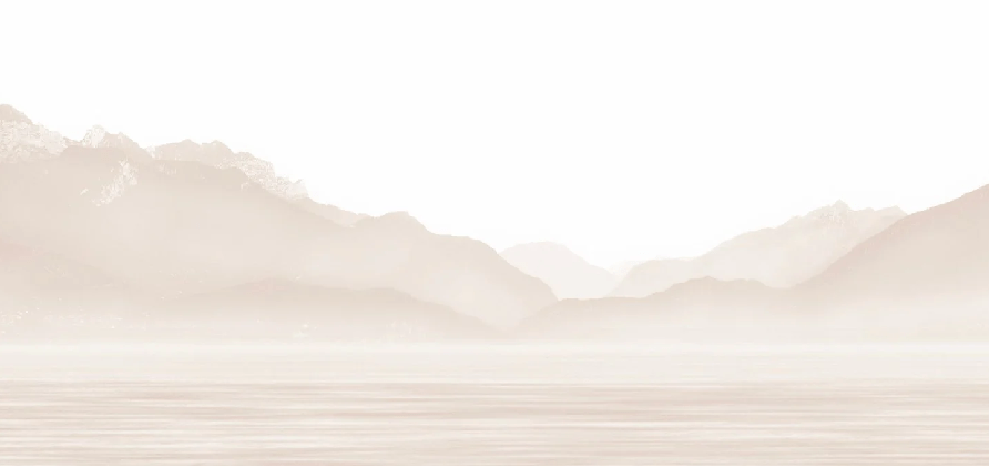 Papier peint Annecy et son lac paisible beige - H260cm x L550cm - Matière Softouch
