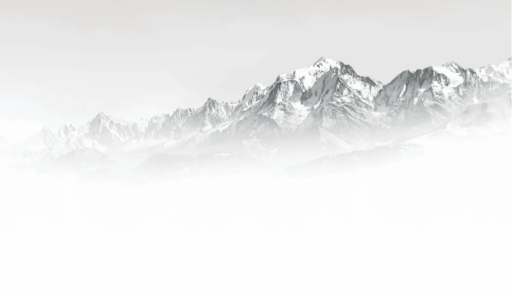 Papier peint Mont Blanc Dans La Brume - H250cm x L440cm - Matière Vinyle