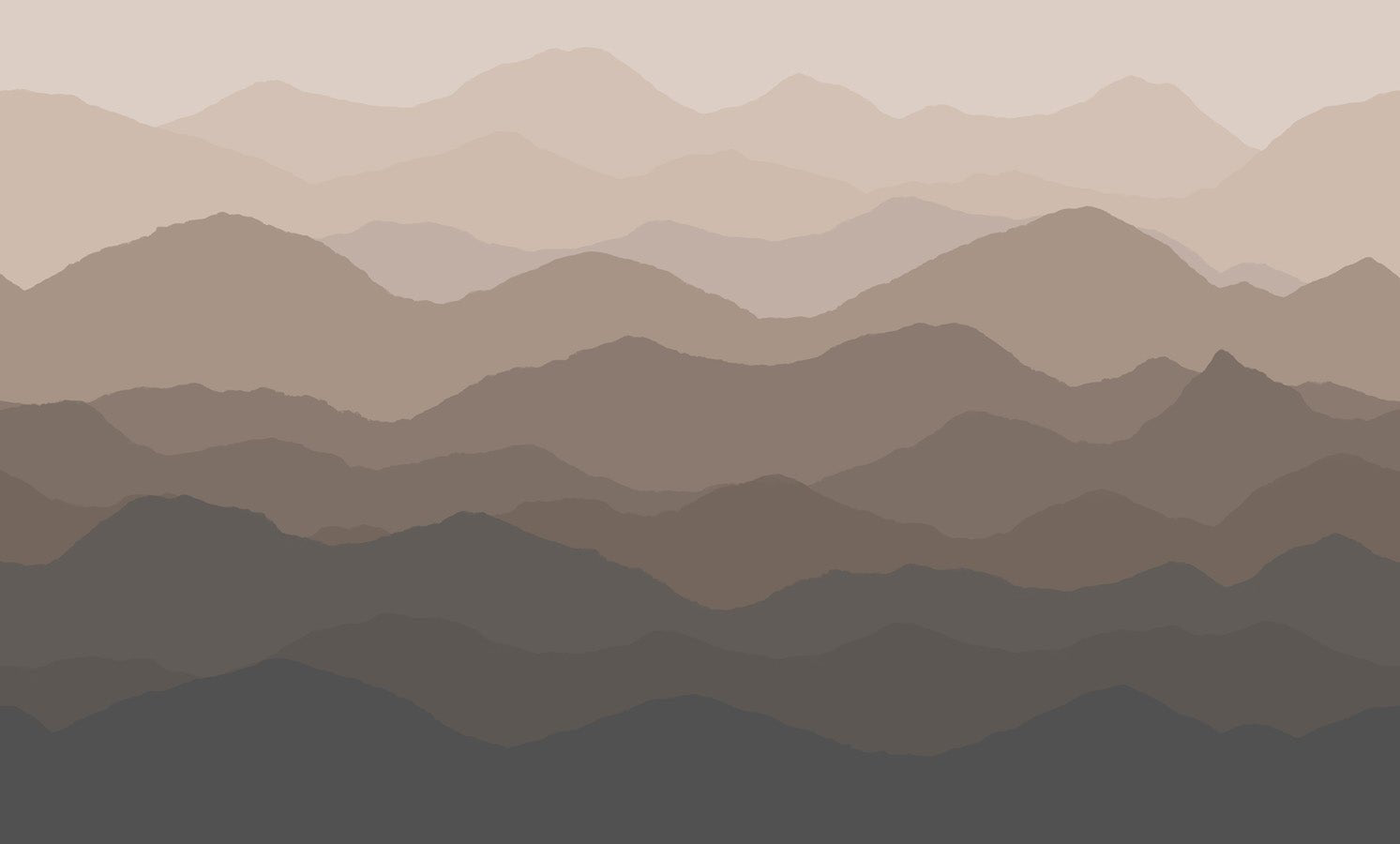 Papier peint wc panoramique dunes terracotta, mural concept, tendance