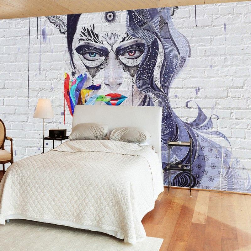 Papier peint Vintage Graffiti - papier peint sur mesure francais - muralconcept